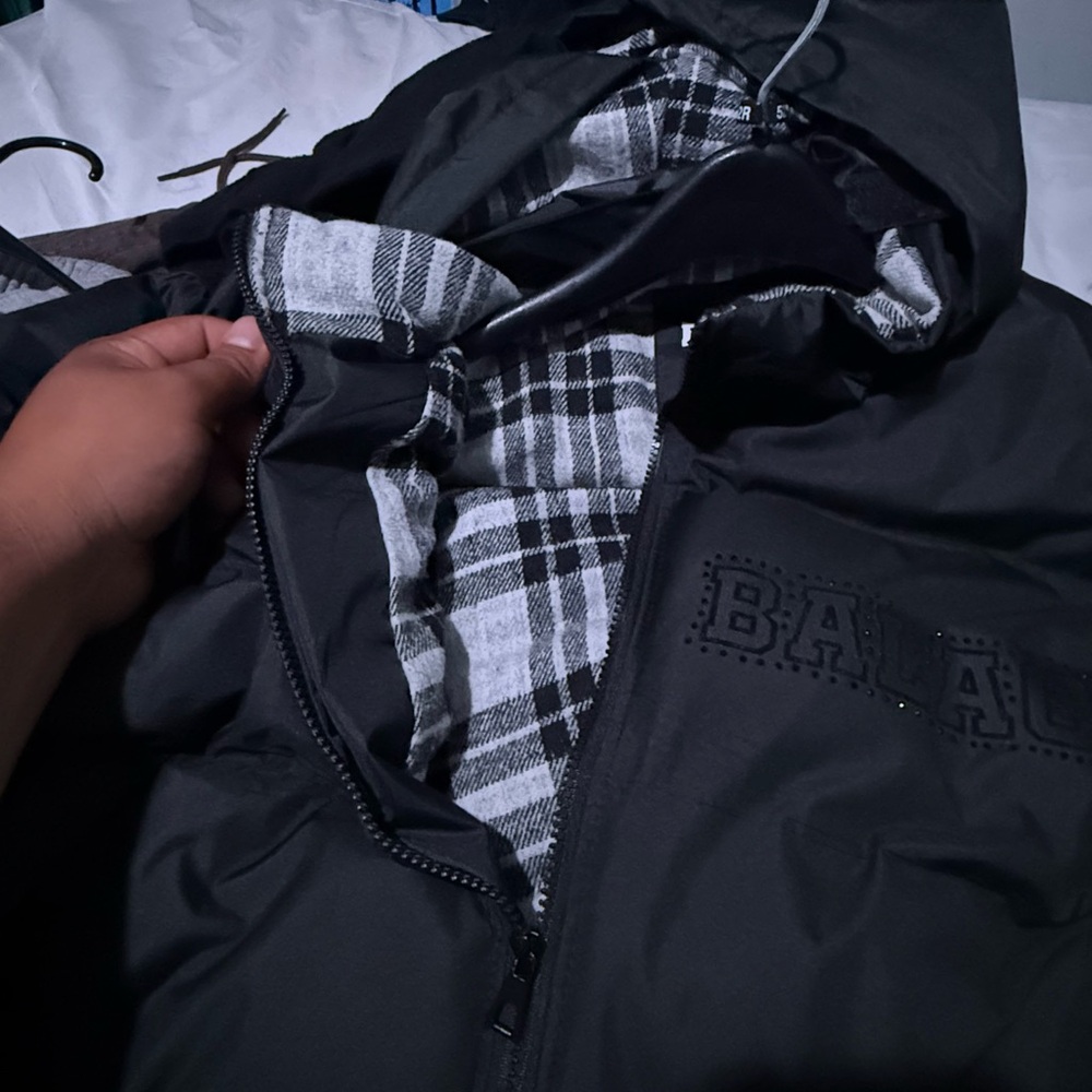 Bala Black Puffer Jacket for Men - Picture 3 of 4